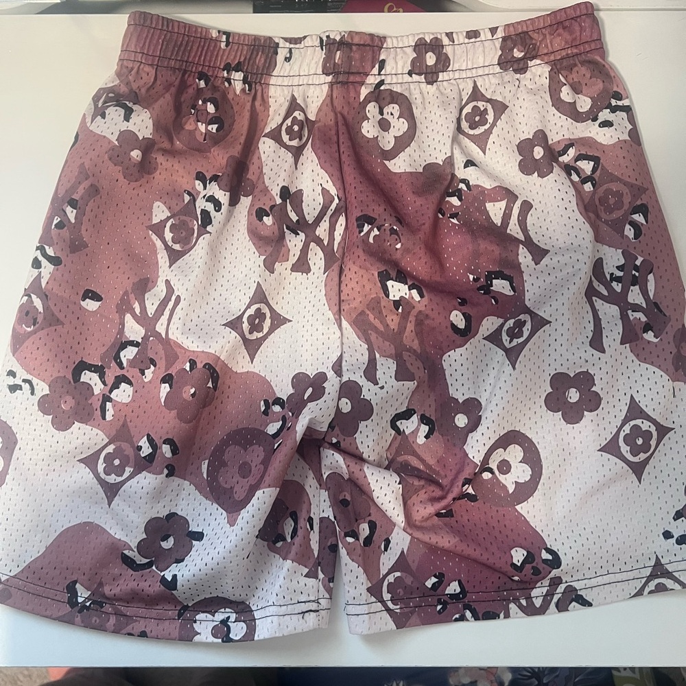 Monogram print shorts